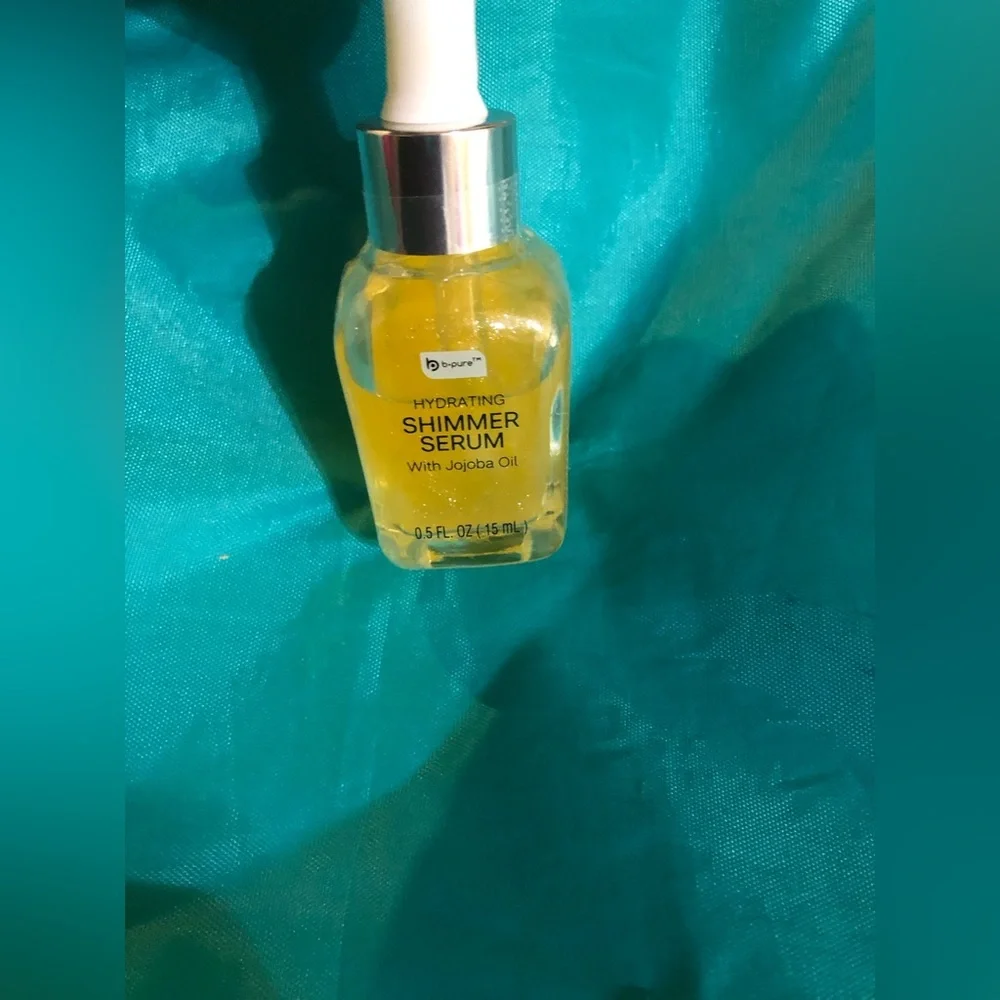 Hydrating jojoba oil glow enhancing shimmer facial serum‎ new 2pack